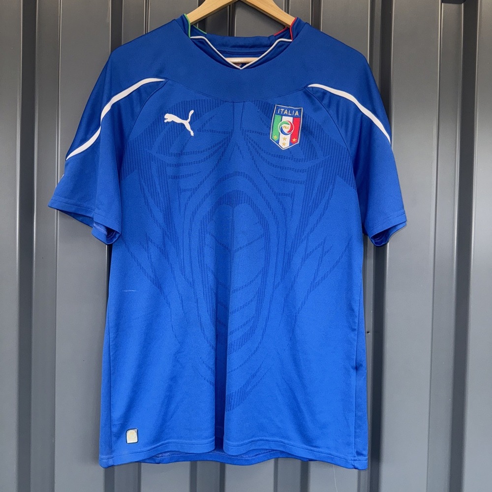 ITALY 2010/2012 HOME FOOTBALL SHIRT SOCCER JERSEY PUMA SIZE XL